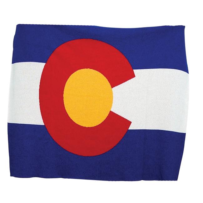 Colorado Flag Throw Blanket-gallery-29497453740074