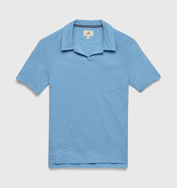 Johnny Collar Polo - Cendre Blue