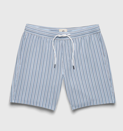 Jimmy 6.5" Seersucker Stripe Volley - Skyway Blue
