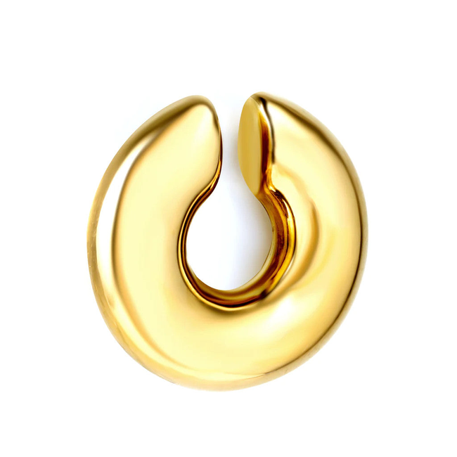 High Polished Gold Ear Cuff-gallery-42494614372602
