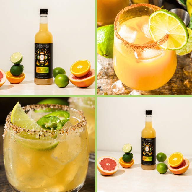 25.4oz THREE CITRUS MARGARITA JUICE COLD PRESSED-gallery-60239154872687