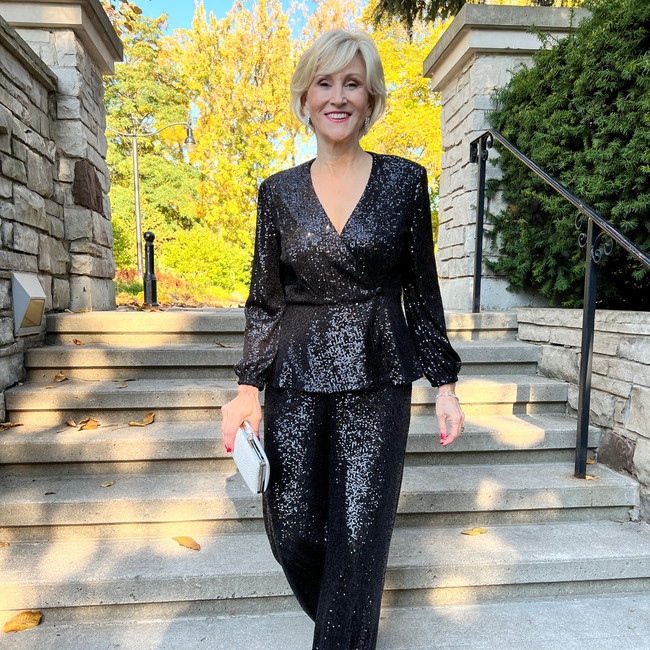 Straight Leg Sequin Pant-gallery-44438364619008