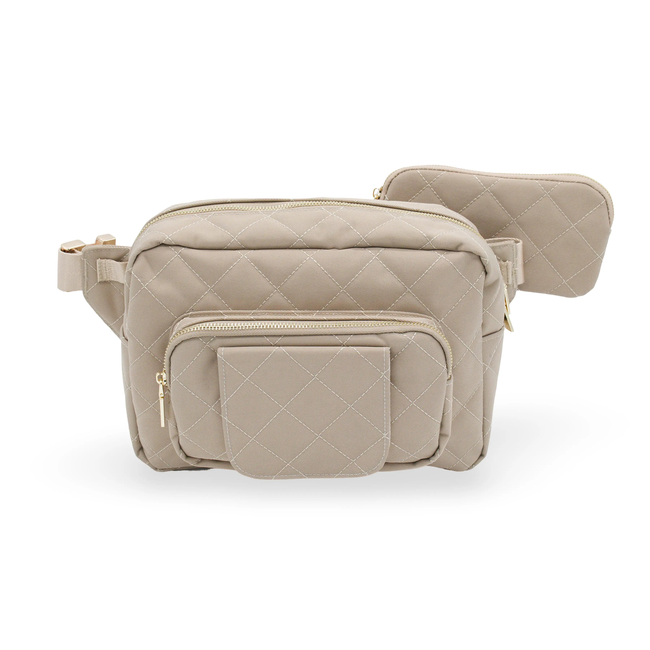 The Jetsetter Mini Diaper Bag - Beige-gallery-42345783296149