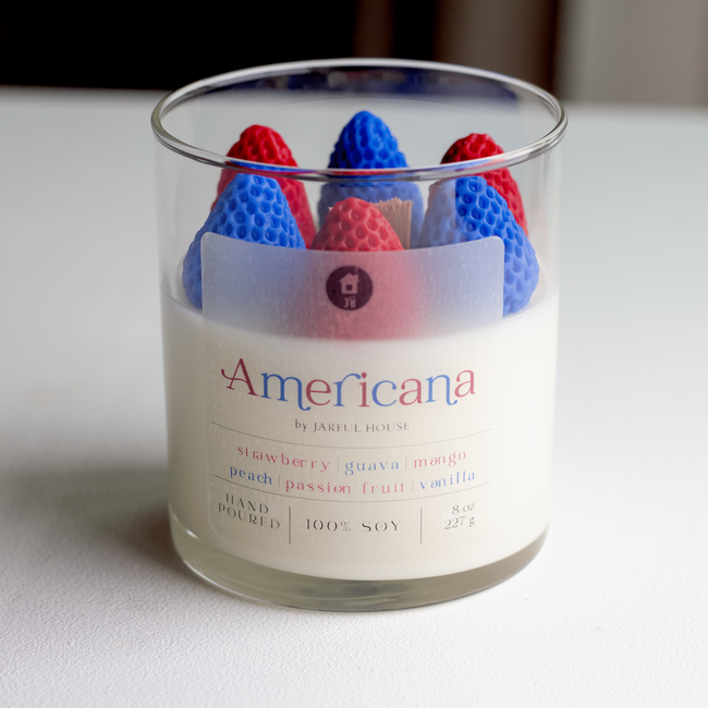Dessert Candle Americana | Red White Blue Patriotic Home Decor-gallery-29365166702662