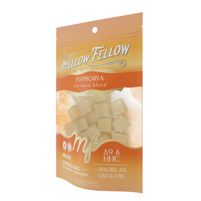 Euphoria Blend - Live Resin M-Fusions Edibles - Peach 1000mg-gallery-37570508849358