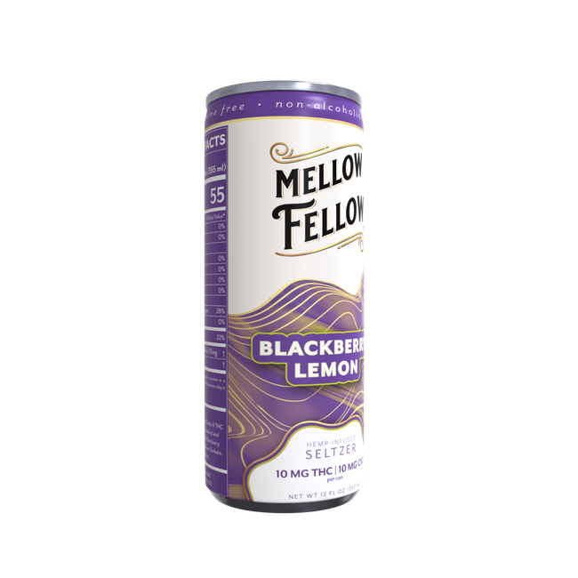 Delta 9 THC + CBD Seltzer Beverage 20MG - Blackberry Lemon-gallery-38138917945550