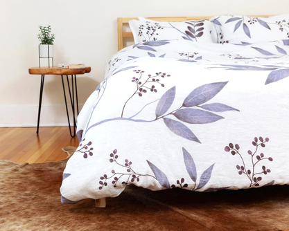 Organic European Linen Duvet Cover Set | Blålig