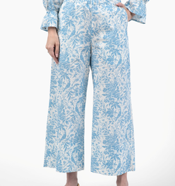 Take Pause Pant - Bluebird Toile
