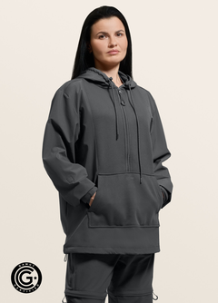 Magnetic Quarter-Zip Adaptive Hoodie