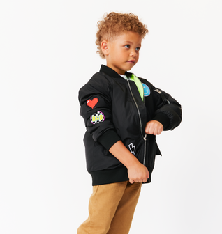 Customizable Nylon Bomber Jacket- Available in 3 Colors, Girls & Boys