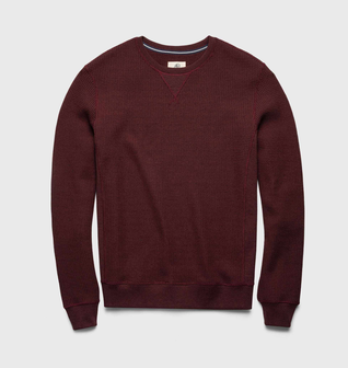 Butch Thermal Crewneck - Cabernet Heather