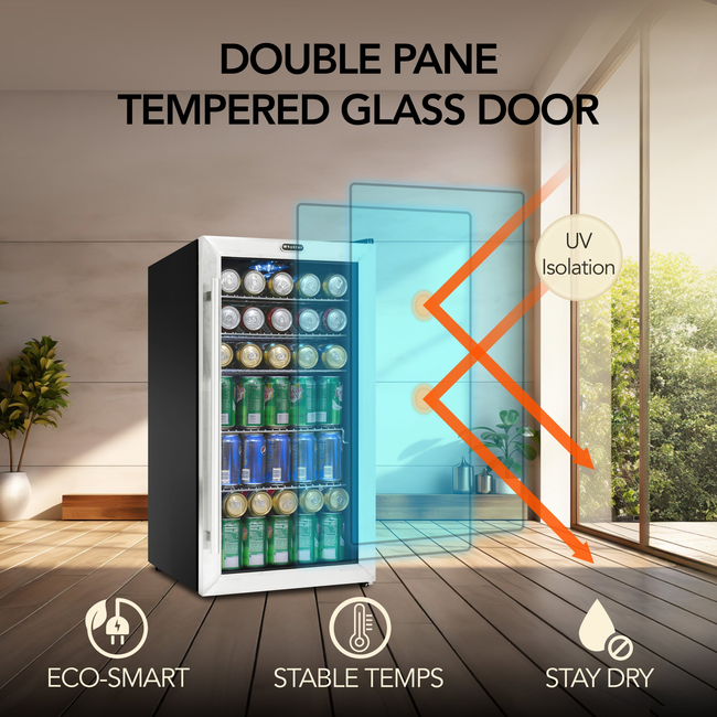 Whynter BR‑130SB 127‑Can Stainless Beverage Fridge-gallery-47378315903224