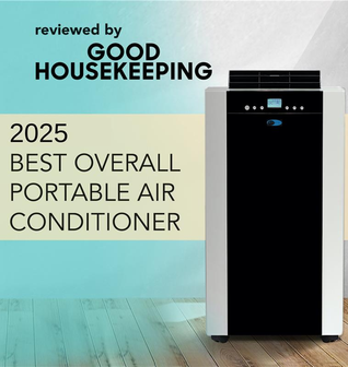 Whynter Dual Hose Portable Air Conditioner, Heater, Dehumidifier, and Fan with Activated Carbon Filt