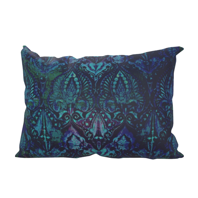 Luxury Paisley Pillow - Neela Blue-gallery-33203113427057