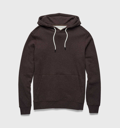 Marine French Terry Hoodie - Brown Heather