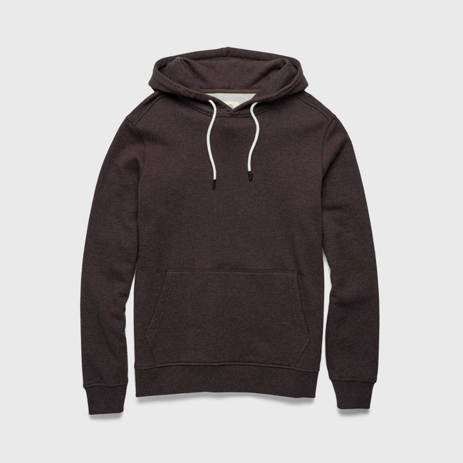 Marine French Terry Hoodie - Brown Heather-gallery-44025292718338