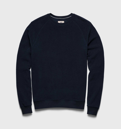 Butch Fuzzy Fleece Crewneck - Navy Blazer