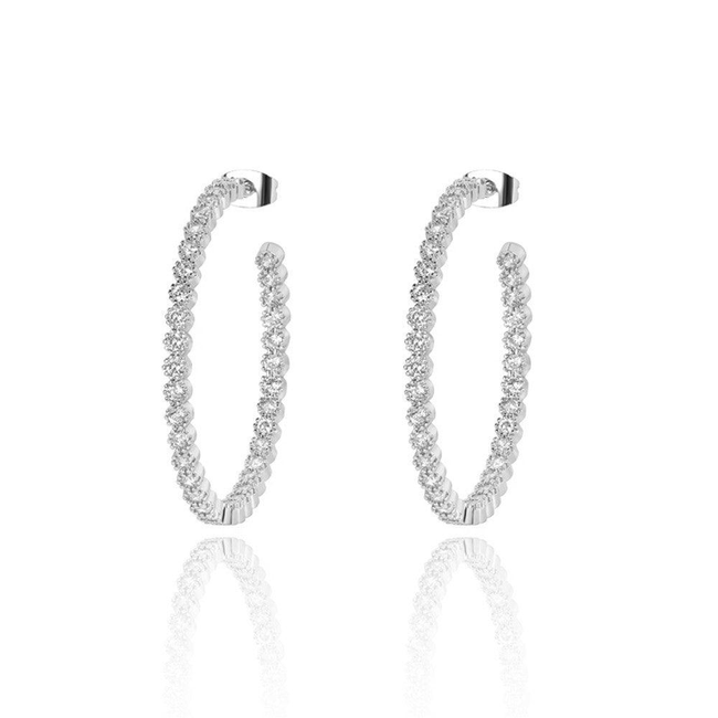 Crystal Hoop Earrings-gallery-30351604908090