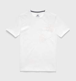 Chris Embroidered Tee - White