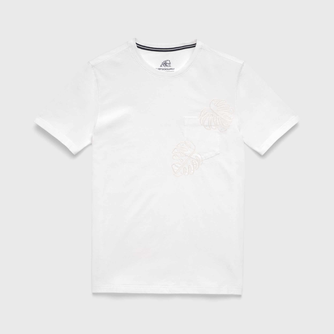 Chris Embroidered Tee - White