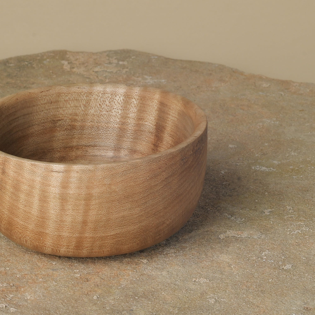 Tiger Maple: Short King Bowl-gallery-38312662007986