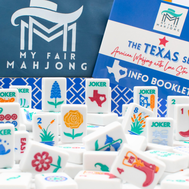 THE TEXAS SERIES | Mahjong with Lone Star Flair | Mesquite White Tile-gallery-50981888524599