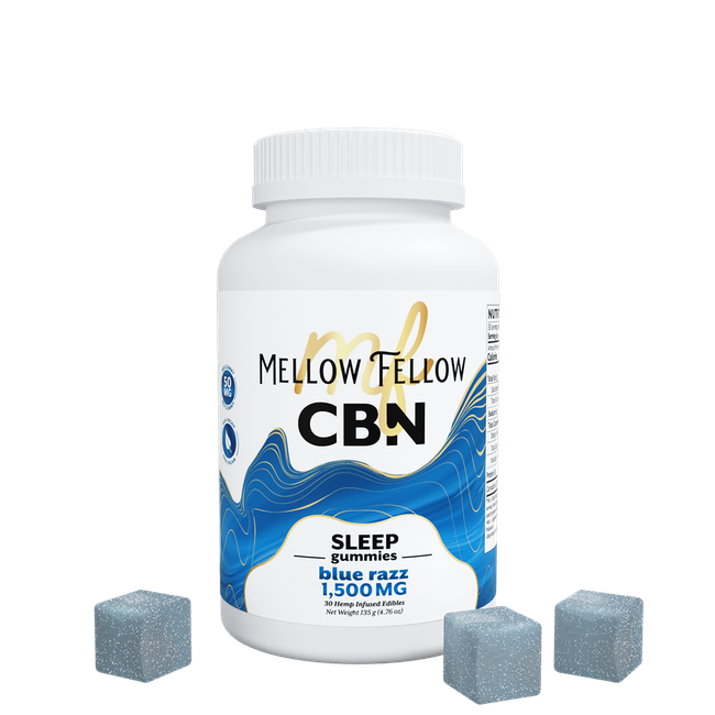 Sleep CBN Gummies - 1500mg - Blue Razz-gallery-37564431171790