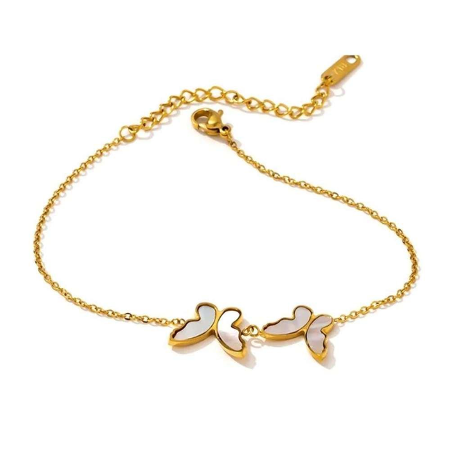 Butterfly Bracelet with Sea Shell Inlay Bracelet-gallery-30351408595002