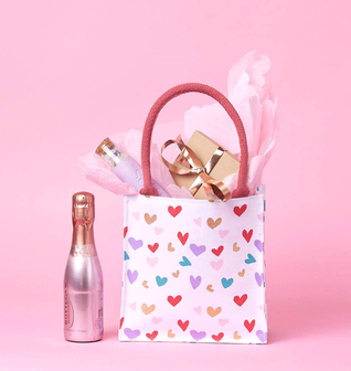 Tossed Hearts Reusable Itsy Bitsy Gift Bag