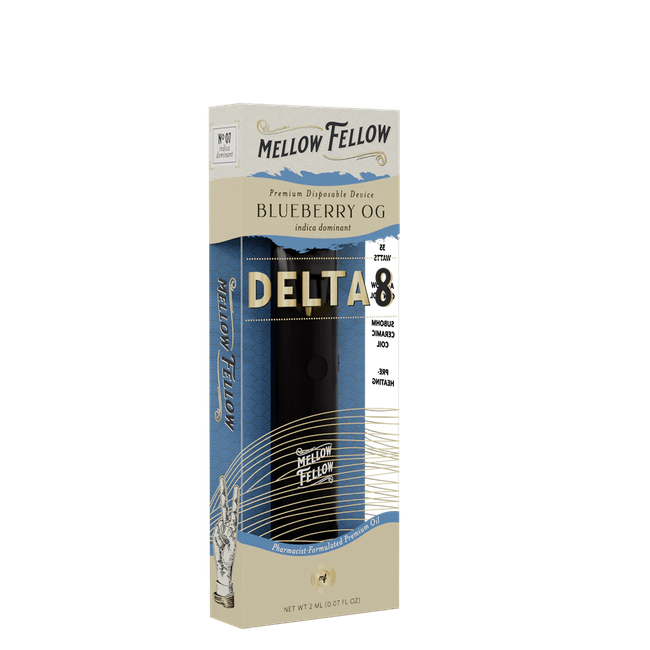 Delta 8 Premium 2ML Disposable Vape - Blueberry OG (Indica Dominant)-gallery-37327680438478
