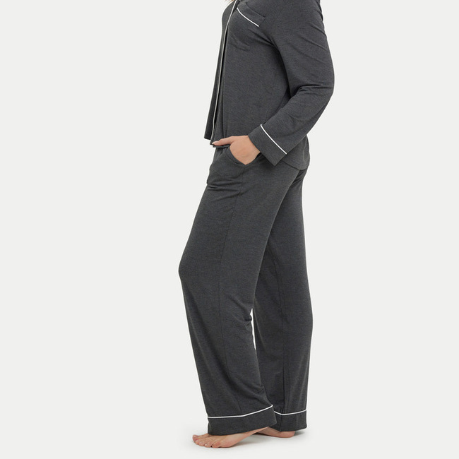 Long Sleeve Bamboo Pajama Set-gallery-41445331665136