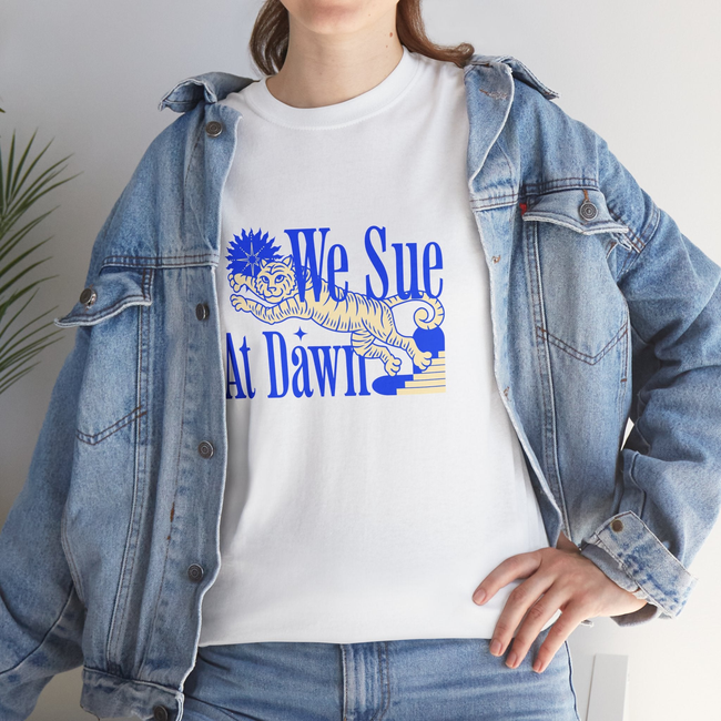 We Sue at Dawn Unisex Heavy Cotton Tee-gallery-32446804262978