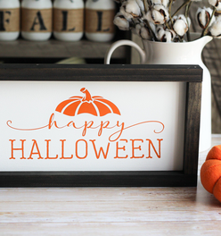 Happy Halloween Wall Sign | Farmhouse Home Decor