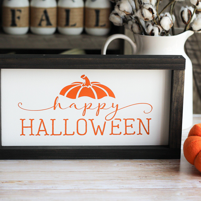 Happy Halloween Wall Sign | Farmhouse Home Decor-gallery-11371938873379