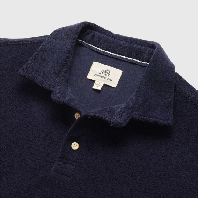 Ryan Saltwater Terry Polo - Navy Blazer-gallery-47041114243330