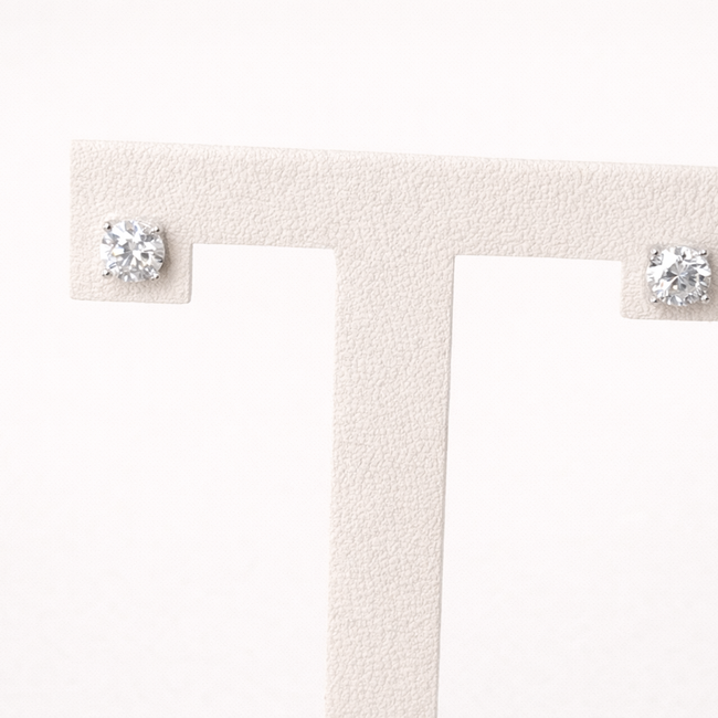 Honey Glow Signature Moissanite Studs-gallery-45836297109760