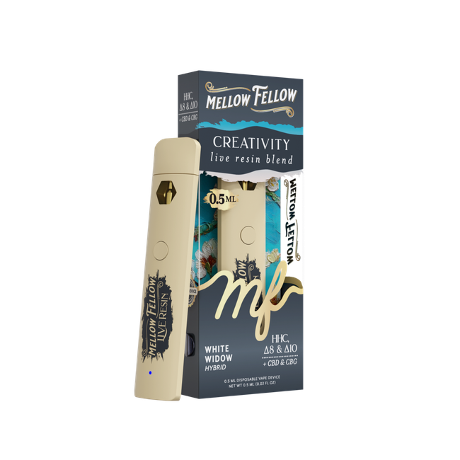 Creativity Blend 0.5ml Live Resin Disposable Vape - White Widow (Hybrid)-gallery-38017508278478