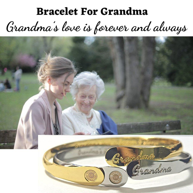 Grandma Bracelets, Engraved Bracelets Grandma’s love is forever & always-gallery-30351655600186