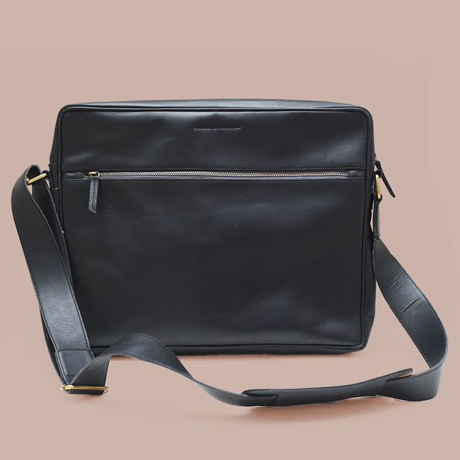 Leather Satchel for a 15" Laptop-gallery-33232531488834
