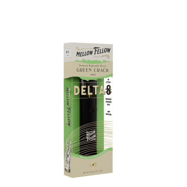 Delta 8 Premium 2ML Disposable Vape - Green Crack (Sativa)-gallery-36335891382478