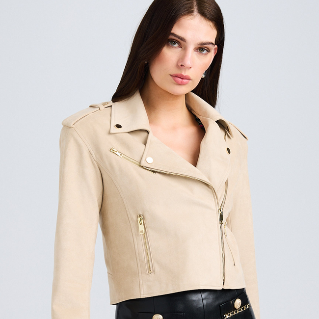 Cosita Vegan Suede Moto Jacket-gallery-43045241028858
