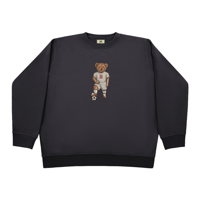 Brown Soccer Embroidered Crewneck-gallery-60371831521597