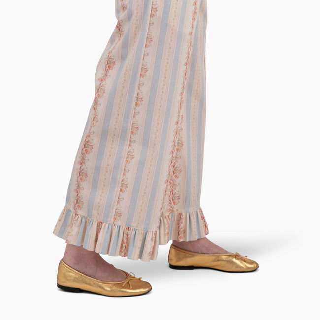 Lady Bird Ruffle Pant - Georgette Stripe-gallery-52322555691296