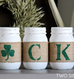St.Patrick's Day Table Decor | Irish Home Decor - Two Sided