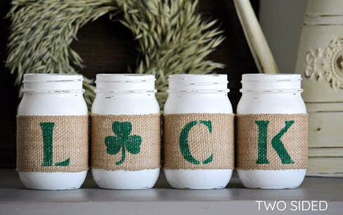 St.Patrick's Day Table Decor | Irish Home Decor - Two Sided