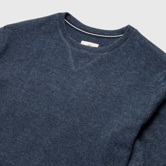 Butch Cashmist Crewneck - Navy Heather-gallery-44025214271746