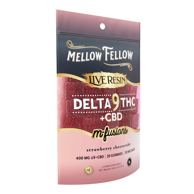 Delta 9 Live Resin Edibles 400mg - Strawberry Cheesecake-gallery-37327661269198