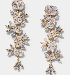 STELLAR CASCADE CZ LINEAR EARRINGS