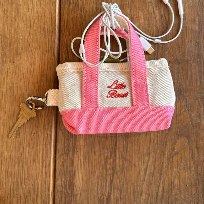 The Little Beast Poop Bag Tote - Pink-gallery-60478397514014