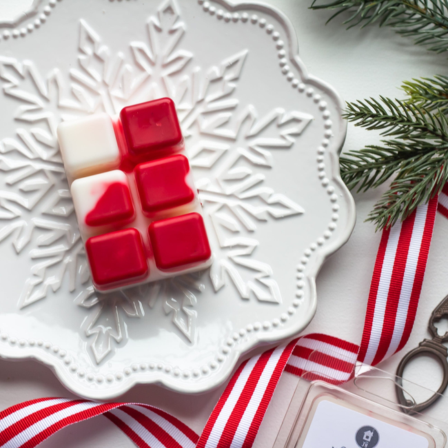 Christmas Wax Melts Merry & Bright - White & Red 3 oz.-gallery-28582359466054